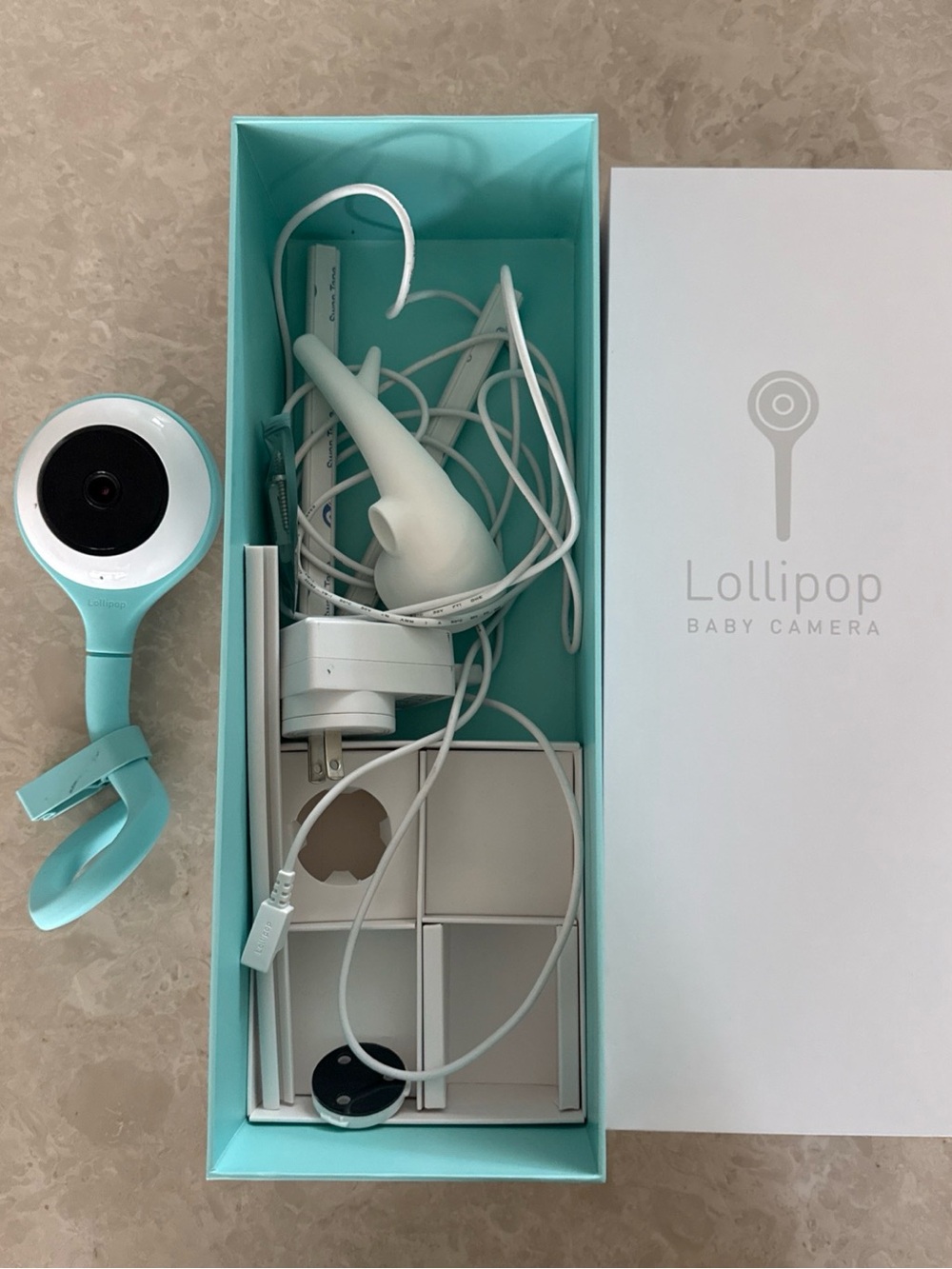 Lolli Baby Camera - Mint Teal Smart Nursery Camera